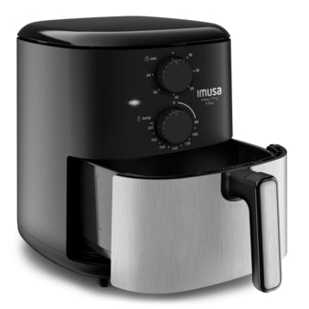 FREIDORA DE AIRE 5 LITROS INOX NEGRA IMUSA