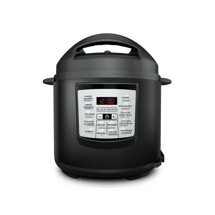 OLLA A PRESION MULTICOOKER 6LTS NEGRA DIGITAL PR100B B&D