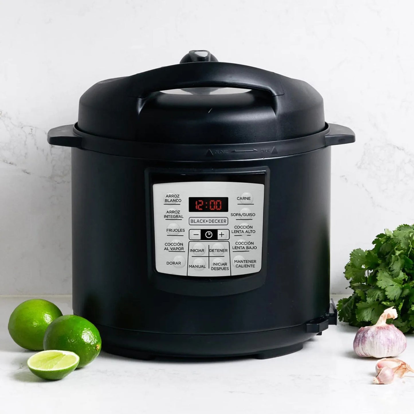 OLLA A PRESION MULTICOOKER 6LTS NEGRA DIGITAL PR100B B&D