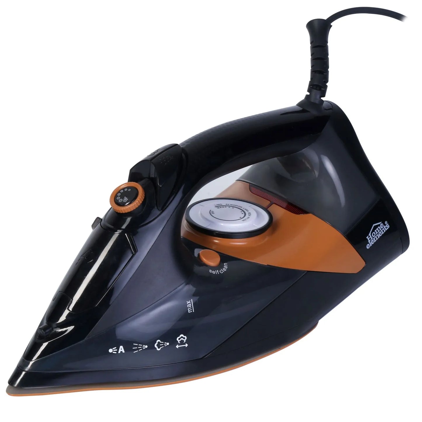 PLANCHA A VAPOR Y SECO STEAM IRON CERAMIC HOME ELEMENTS